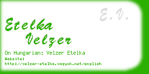 etelka velzer business card